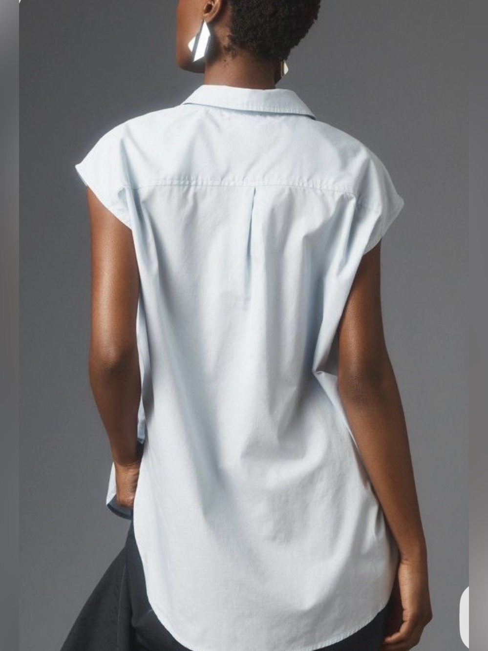 Anthropologie The Bennet Buttondown Shirt: Muscle Tank Edition - Picture 6 of 12